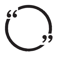 Quote bubble blank icon Illustration design