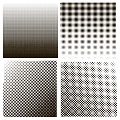  Dots on White Background. Halftone Texture.
