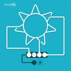 Connection flat design tourism