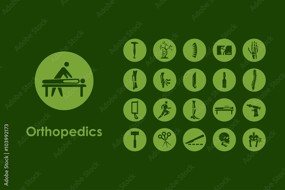 Canvas Prints set of orthopedics simple icons