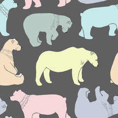 Bears pattern in vector
