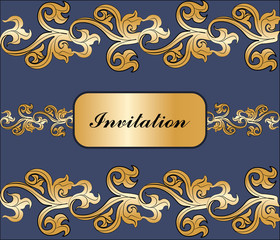 Lace ornament background. Vector