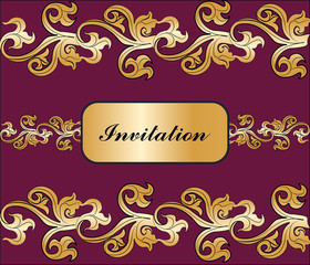 Lace ornament background. Vector