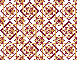 Abstract Geometric style ornament pattern. Vector