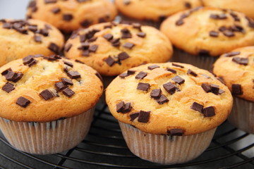 Frühstücks Muffin mit Schokolade