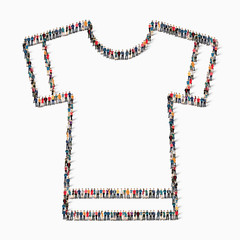 people  T-shirt clothing icon