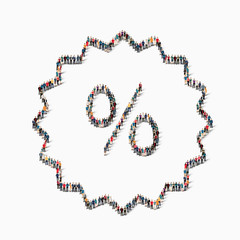 people  print tag discount icon