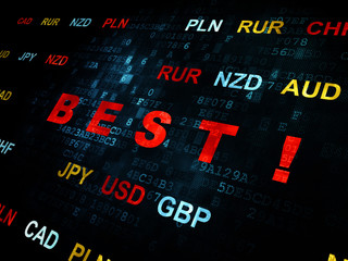 Business concept: Best! on Digital background