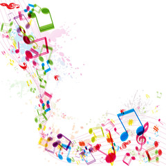 Abstract music background, vector