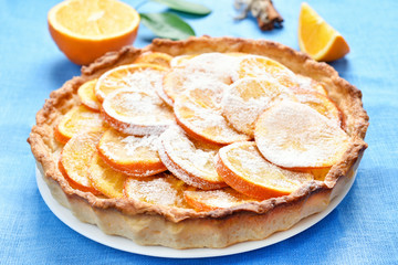 Delicious orange tart