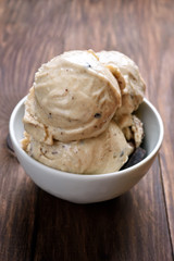 Ice cream in bowl