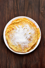 Russian pancake, top view