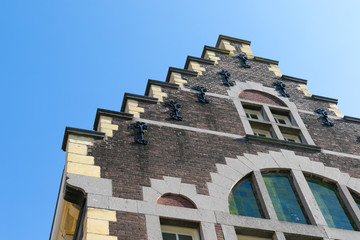 Schöne Hausfassade in Maastricht. 