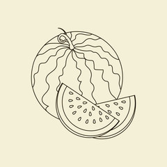 Watermelon Fruit Icon