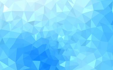 Obraz premium Blue polygonal design pattern, which consist of triangles and gradient in origami style.
