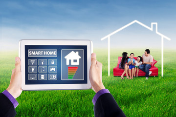 Digital tablet to control smart home