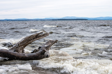Lake Champlain early spring