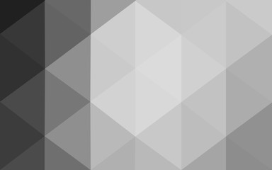 Gray polygonal design pattern, which consist of triangles and gradient in origami style.