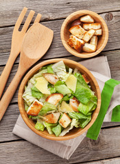 Fresh healthy caesar salad
