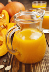 Fresh pumpkin juice
