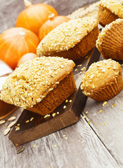 Homemade pumpkin cakes