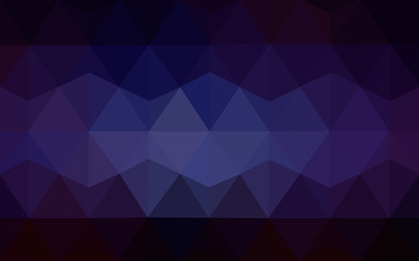 Multicolor dark pink, blue polygonal design pattern, which consist of triangles and gradient in origami style.