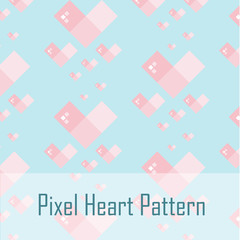 pixel heart pattern
