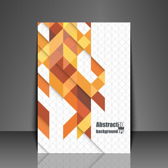 Template flyer with abstract background.
