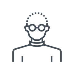 Businessman, programmer icon