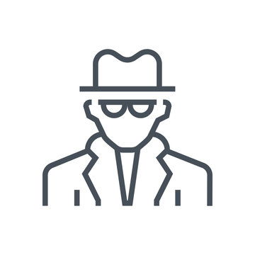 Spy, detective icon