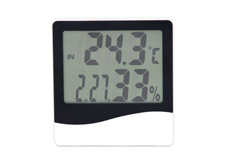 Fototapeta premium electronic clock, calendar, thermometer and hygrometer