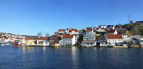 Fototapeta na wymiar Smal Norwegian town