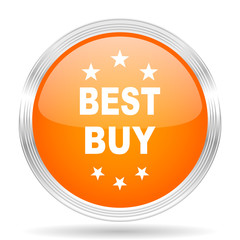 best buy orange silver metallic metallic chrome web circle glossy icon