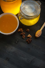 Honey with walnut
