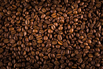 roasted coffee beans texture