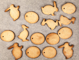 The process of baking cookies at home