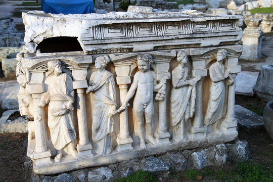 Marble Sarcophagus in the museum of Nicea