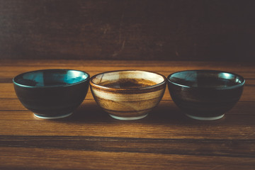 bowl with filter effect retro vintage style