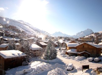 Alpine ski chalets