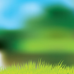 Fototapeta na wymiar Abstract spring green background