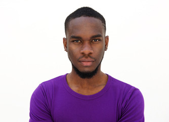 Fototapeta premium Serious looking young african man