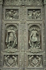 Fototapeta na wymiar Door of the Cathedral.