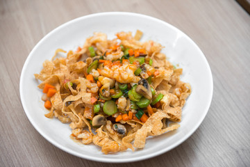 Crispy nodle stir fried