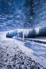 Amazing glacial cave