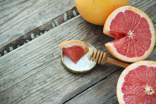 Juicy ripe grapefruit