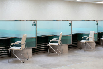  Service office with  cabs for customers