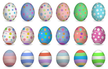 Set of Easter eggs
