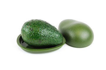 avocado and its container