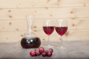 Still life - red wine.