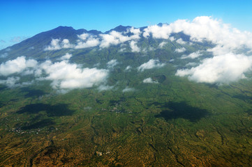 Clouds hover over Fogo